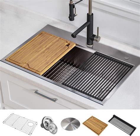 kraus workstation sinks